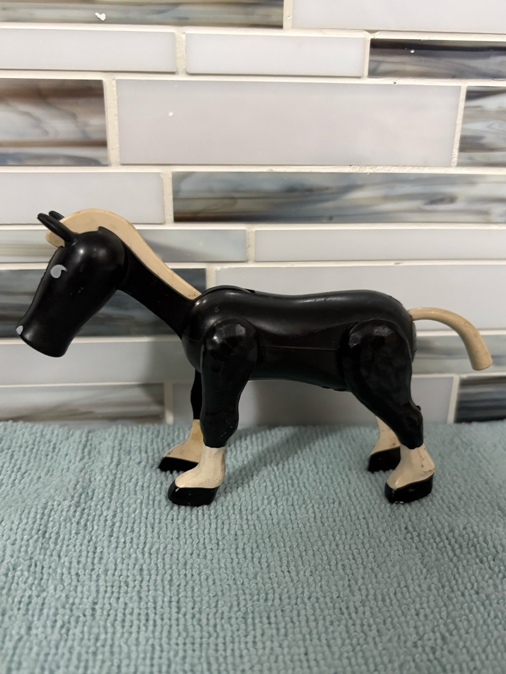 Vintage Fisher-Price Black Horse Western 1970’s.